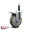 Service Caster 5'' Gray Poly Swivel 3/4'' Expanding Stem Caster Total Lock Brake SCC-EXTTL20S514-PPUB-34 - alternate 4